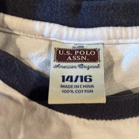 Polo Ralph Lauren White T-Shirt Size 14/16 - Picture 2 of 2